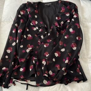 Banana Republic ruffle wrap blouse